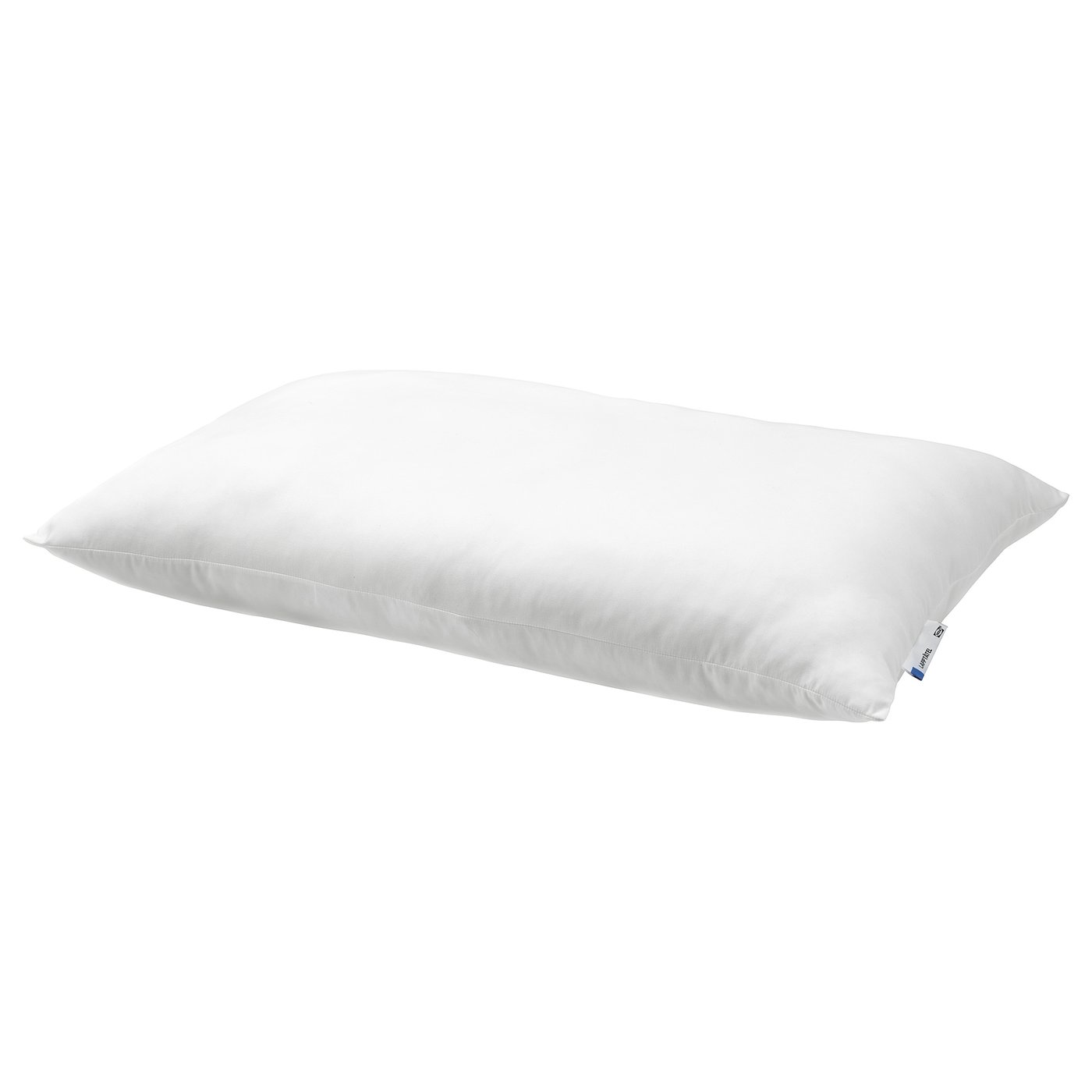 LAPPTÅTEL white pillow, recycled polyester, rectangular, soft microfibre.