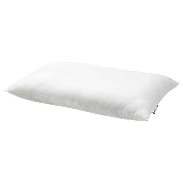 LAPPTÅTEL white pillow, recycled polyester, rectangular, soft microfibre.