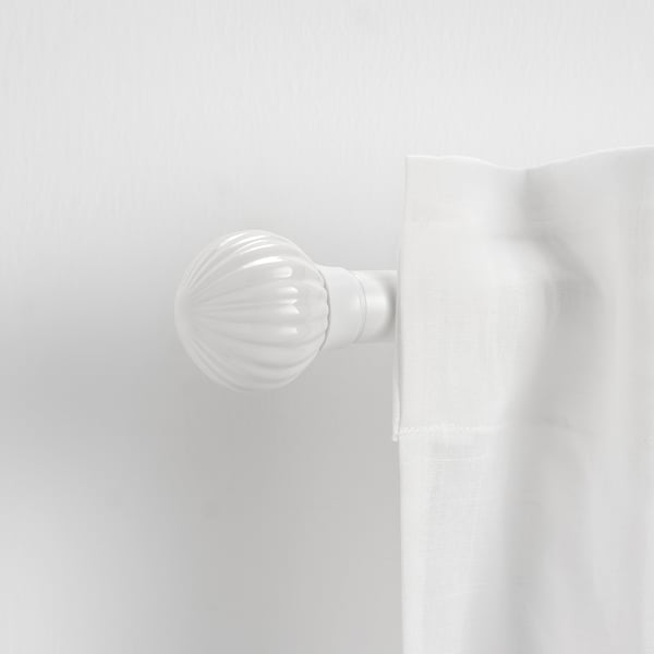 LERBRONIA Finials, 1 pair, white/ceramic