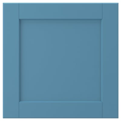 LERHYTTAN blue drawer front, solid wood frame, veneer panel, classic design.