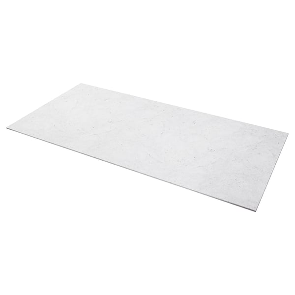 LOCKEBO white recycled glass worktop, sleek, rectangular, seamless design.