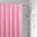 LUDDHAGTORN Shower curtain, pink, 180x200 cm