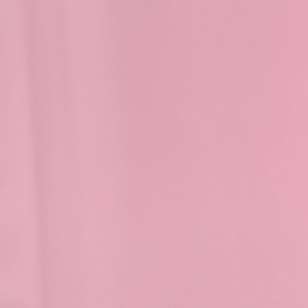 Soft, pastel pink shower curtain, water-repellent eva plastic.