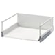 MAXIMERA drawer, white, melamine & steel, rectangular, modern design.