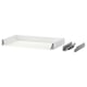 MAXIMERA white drawer with metal runners.