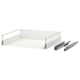 Option: MAXIMERA white drawer unit with metal runners, sleek design.