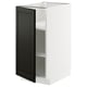 METOD kitchen unit, white & black, square, modern design, with adjustable shelves.