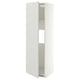 METOD High cab f fridge or freezer w door, white/Aspudden light grey, 60x60x200 cm