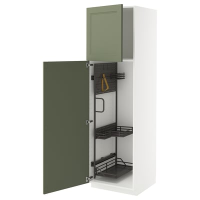 METOD High cabinet with cleaning interior