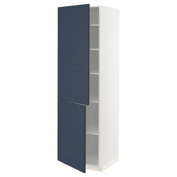 METOD High cabinet with shelves/2 doors - white Axstad ...