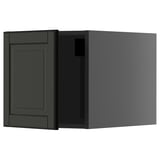 Dark grey METOD kitchen cabinet, rectangular with flat panel design.