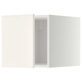 White METOD kitchen cabinet, single door, veddinge series, modern design