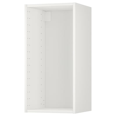 Empty METOD kitchen cabinet with shelf holes.