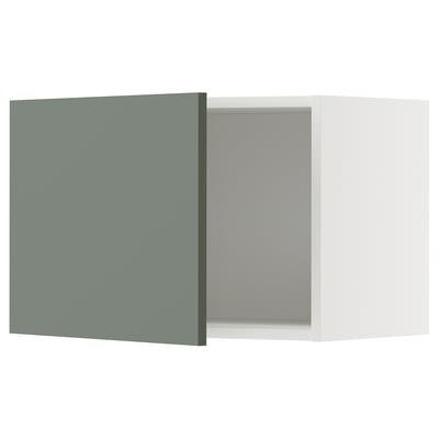 METOD kitchen cabinet in grey-green and white, modern, square shape.