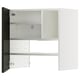 METOD kitchen cabinet, black with sleek edges; modern, adjustable shelves.