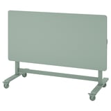 MITTZON green foldable office table on wheels.