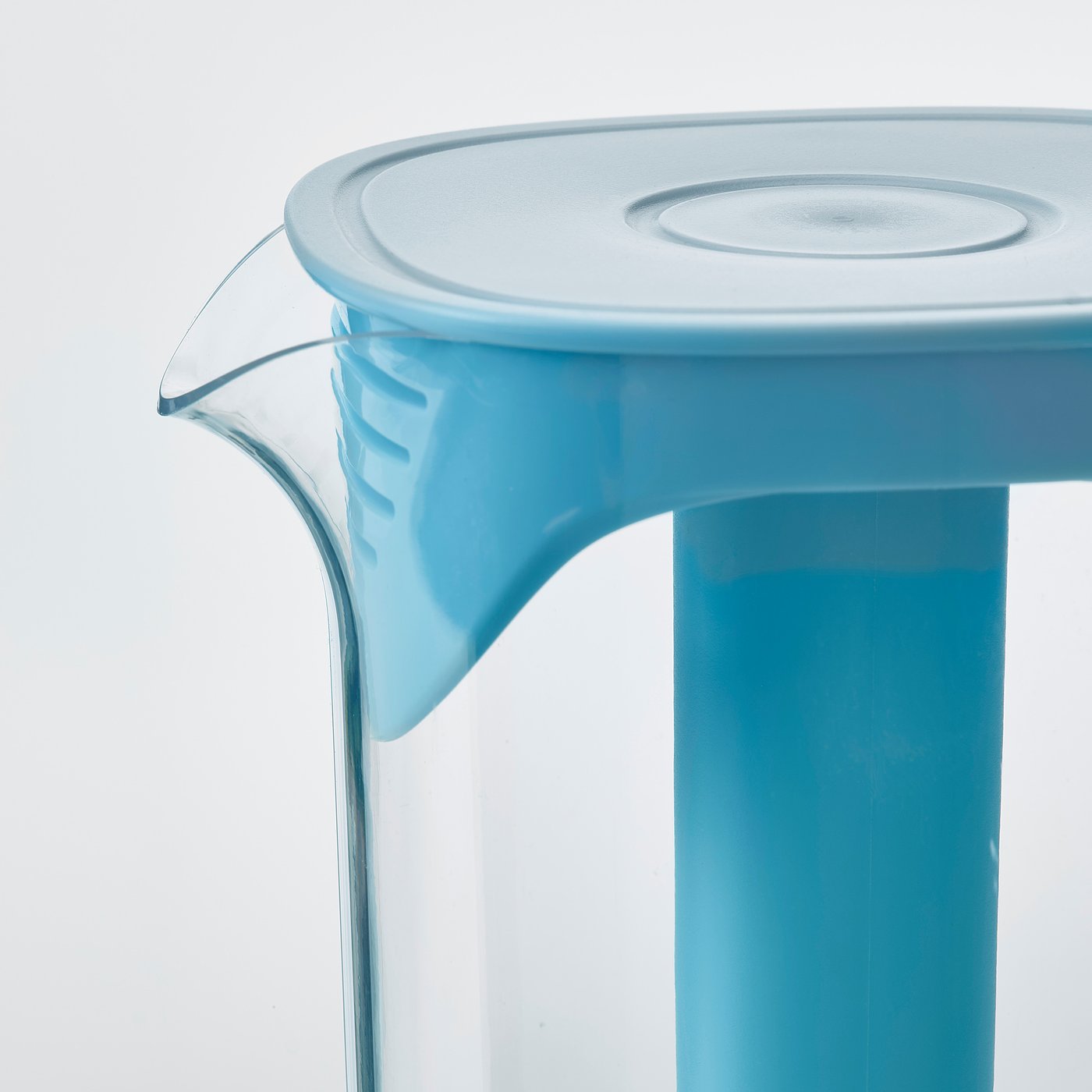 MOPPA Jug with lid, blue/transparent, 1.7 l IKEA