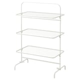 MULIG Drying rack 3 levels, in/outdoor, white