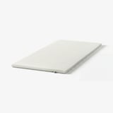 NÄSFJÄLLET Mattress pad, white, 90x200 cm