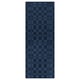 NATTÅG blue yoga mat, rectangular, checking pattern, recycled polyester.
