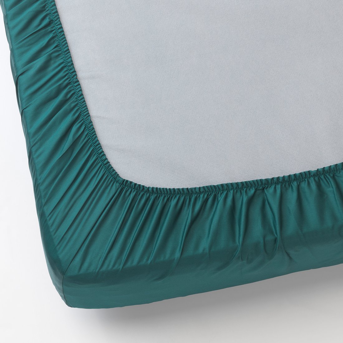 NATTJASMIN Fitted sheet dark green IKEA