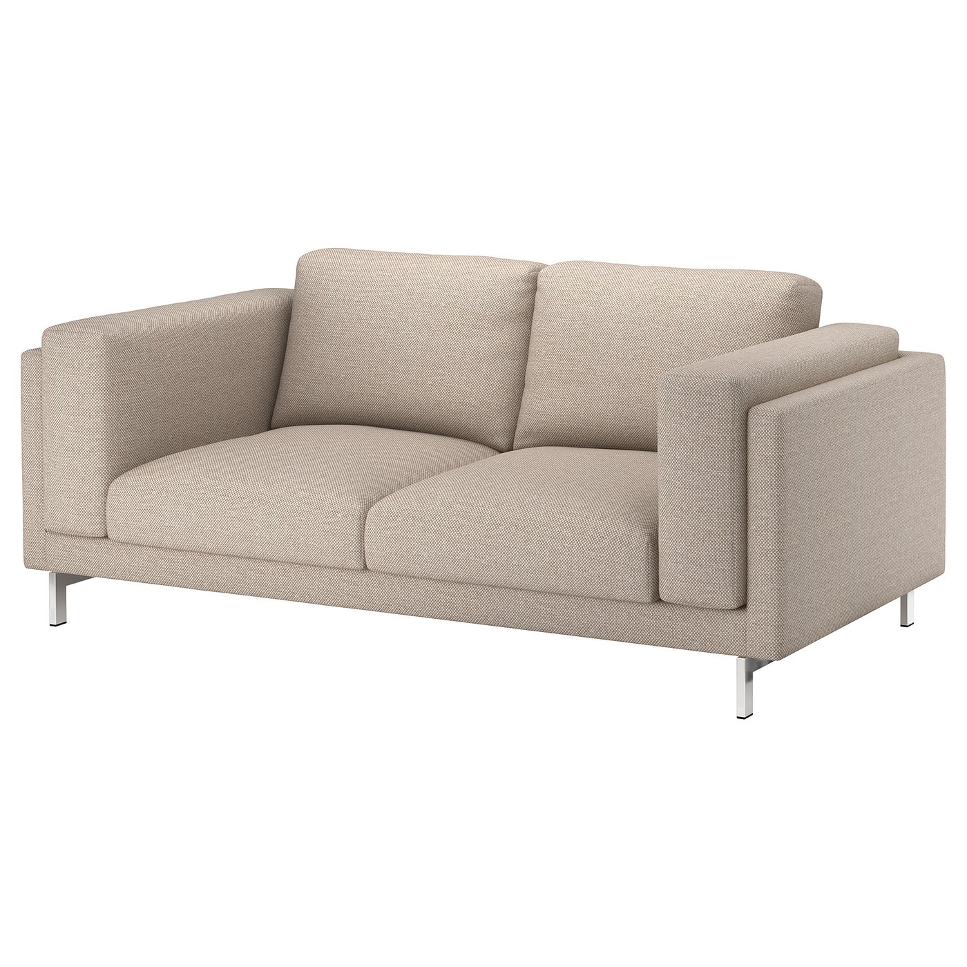 NOCKEBY Twoseat sofa, Lejde dark beige, Width 203 cm. Buy online or