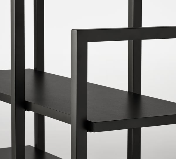 OBEGRÄNSAD Shelving unit, black, 81x65 cm IKEA