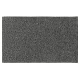 A dark grey rectangular door mat with a textured surface, designed for outdoor use.