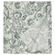 RODGERSIA green paisley flat sheet, cotton-viscose blend, rectangular with intricate floral pattern.