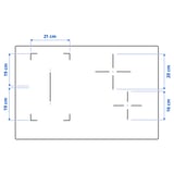 Illustration with measurements for the product: ROGESTAD.