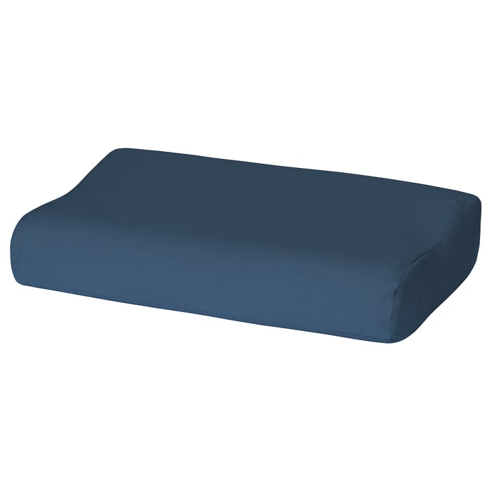 ROSENSKÄRM Pillowcase for ergonomic pillow, dark blue, 33x50 cm IKEA