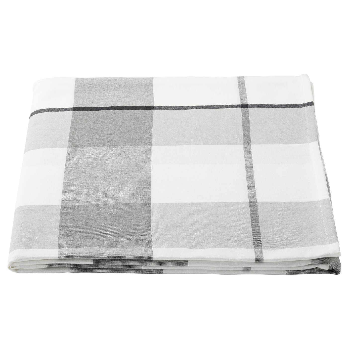 RUTIG Tablecloth, check pattern grey, Length 240 cm IKEA