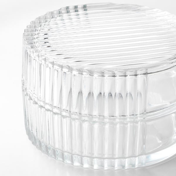 SAMMANHANG Glass box with lid clear glass IKEA