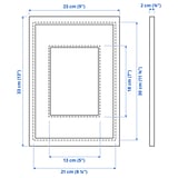Illustration with measurements for the product: SILVERHÖJDEN.