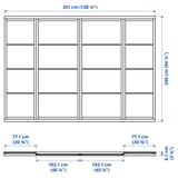Illustration with measurements for the product: SKYTTA.