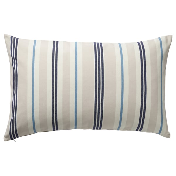 Smalstakra Cushion Cover Beige Blue Striped Ikea