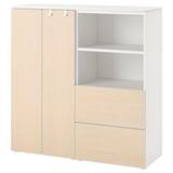 SMÅSTAD kids storage - white, wood, safe, adjustable.