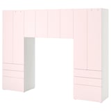 SMÅSTAD kids furniture - pink wardrobes, drawers, shelves with soft close hinges & adjustable feet
