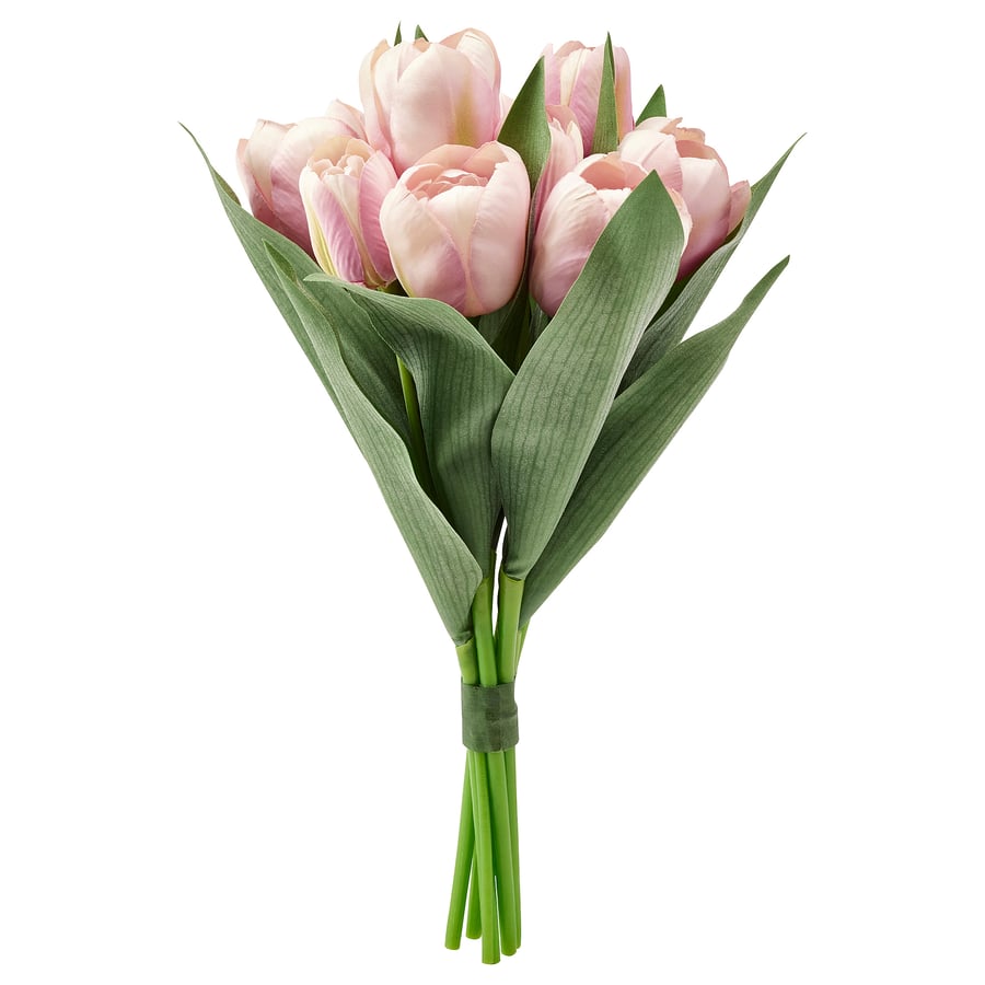 SMYCKA Artificial bouquet, in/outdoor/Tulip pink, 35 cm IKEA