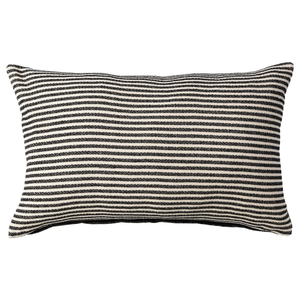 Snofrid Cushion Cover Black Off White Ikea