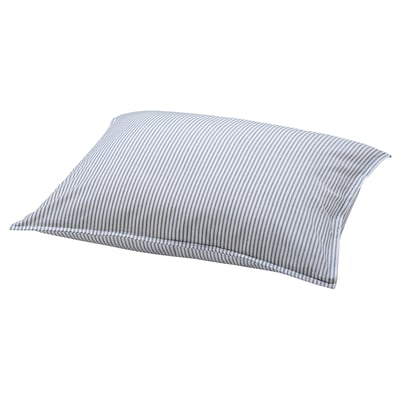 SOLFIBBLA Pillowcase, white blue/stripe, 50x60 cm