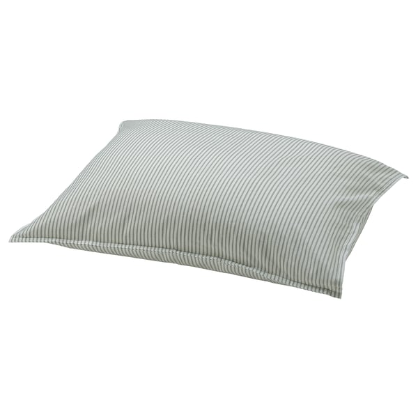 SOLFIBBLA Pillowcase, white green/stripe, 50x60 cm