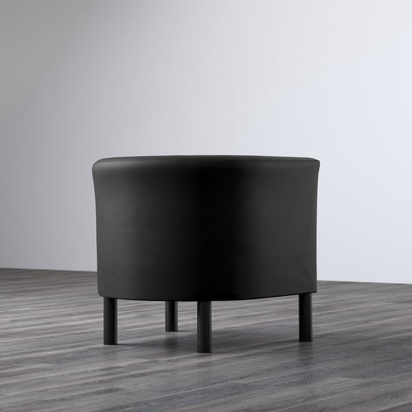 SOLSTA OLARP Armchair, Idhult black, Width 66 cm IKEA