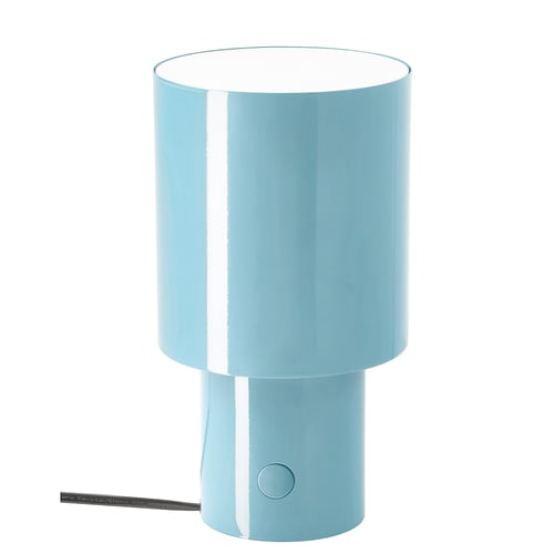 SPETSBOJ Table lamp, dimmable/light blue, 22 cm