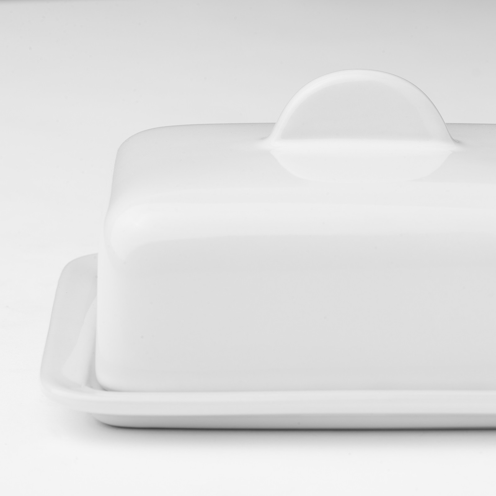 Spraya butter dish off white ikea