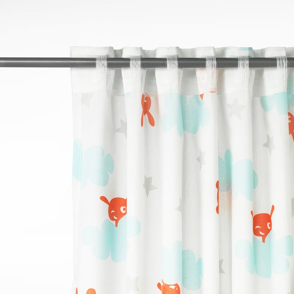 Stjarnbild Curtains With Tie Backs 1 Pair White Ikea