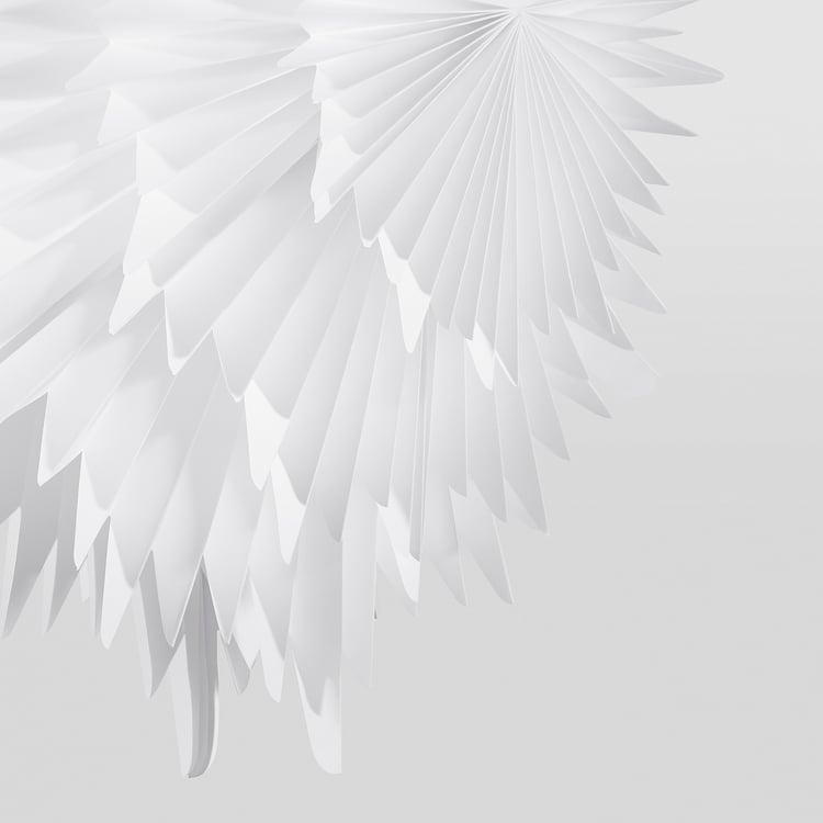 STRÅLA Lamp shade 3D flower/starshaped white IKEA