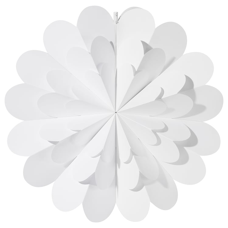 STRÅLA Lamp shade 3D flower/white IKEA