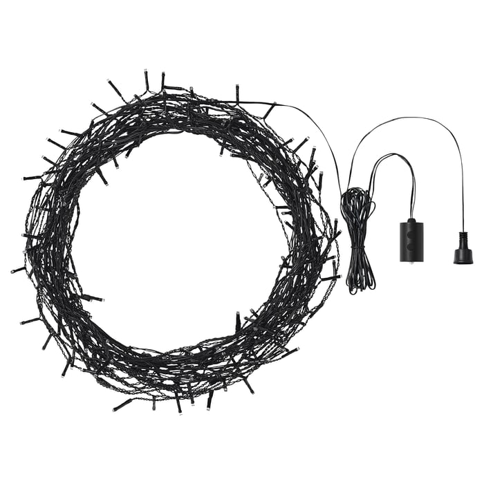 STRÅLA LED lighting chain with 200 lights outdoor/icicleshaped IKEA