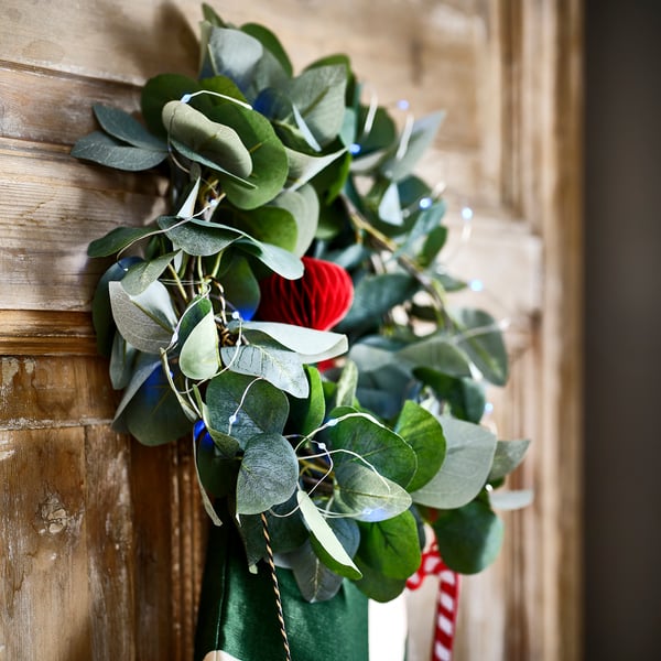 STRÅLA LED lighting chain with 40 lights, battery-operated